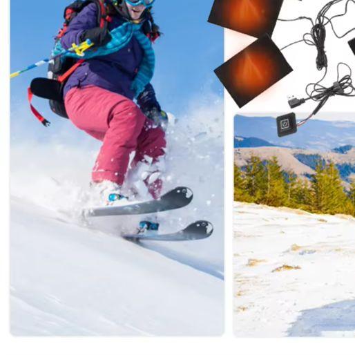 3 Stufen Elektrischer Stoffheizer USB Heizkissen Outdoor Thermisch Winter Heizweste Pads Westenheizung für DIY Beheizbare Kleidung