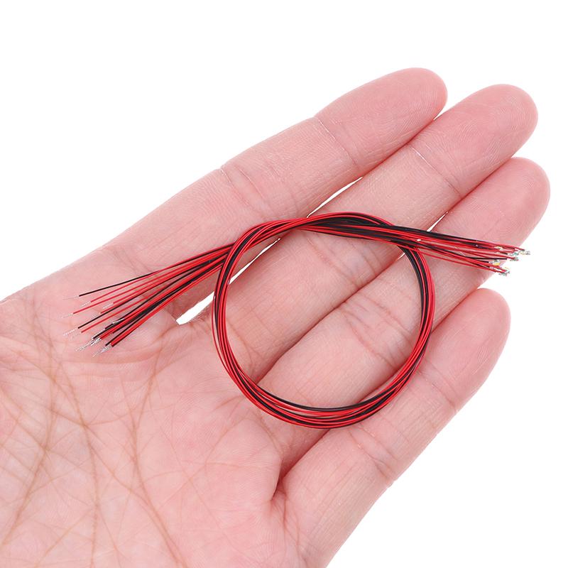 10Pcs 20Cm T0603Wm Soldered Micro Litz Wired Leads Warm White Smd Led 0603