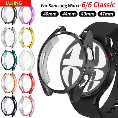 Hülle für Samsung Galaxy Watch 6 40mm 44mm Displayschutz Weiche TPU Rundum-Schutzhülle für Watch 6 Classic 47mm 43mm Watch4 Watch5 Pro 45mm