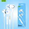 VPB S9 Electroplated Stereo In-Ear Wired Headphones with Microphone