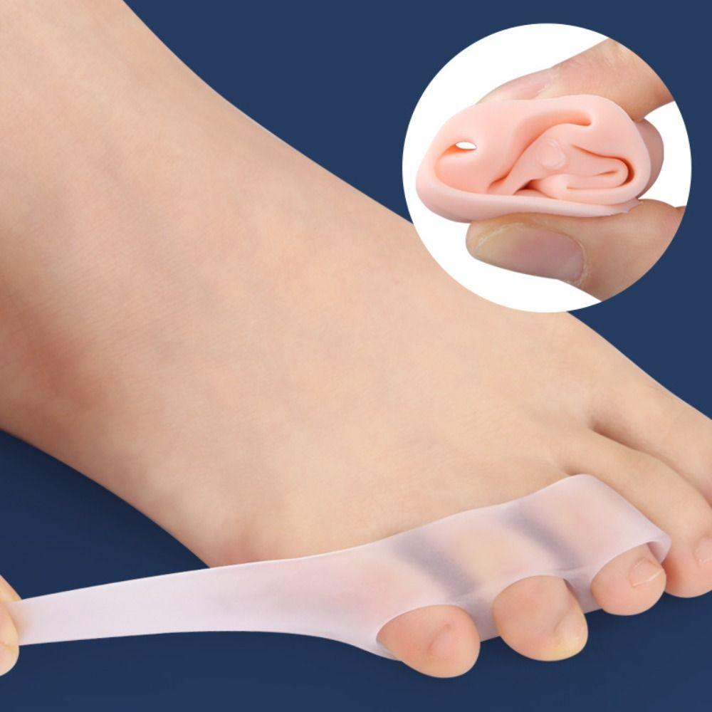 2Pcs Little Toe Fit Toe Toe Separate Protector Three-Hole Design Bunion Corrector Bunion