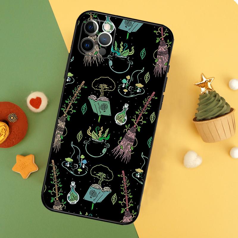 

Occult Witchcraft Moon Gothic Witch Phone Case For iPhone 17 16 16E 15 14 12 11 13 Pro Max 12 13 Mini 17Air Shockproof Cover iPhone 12