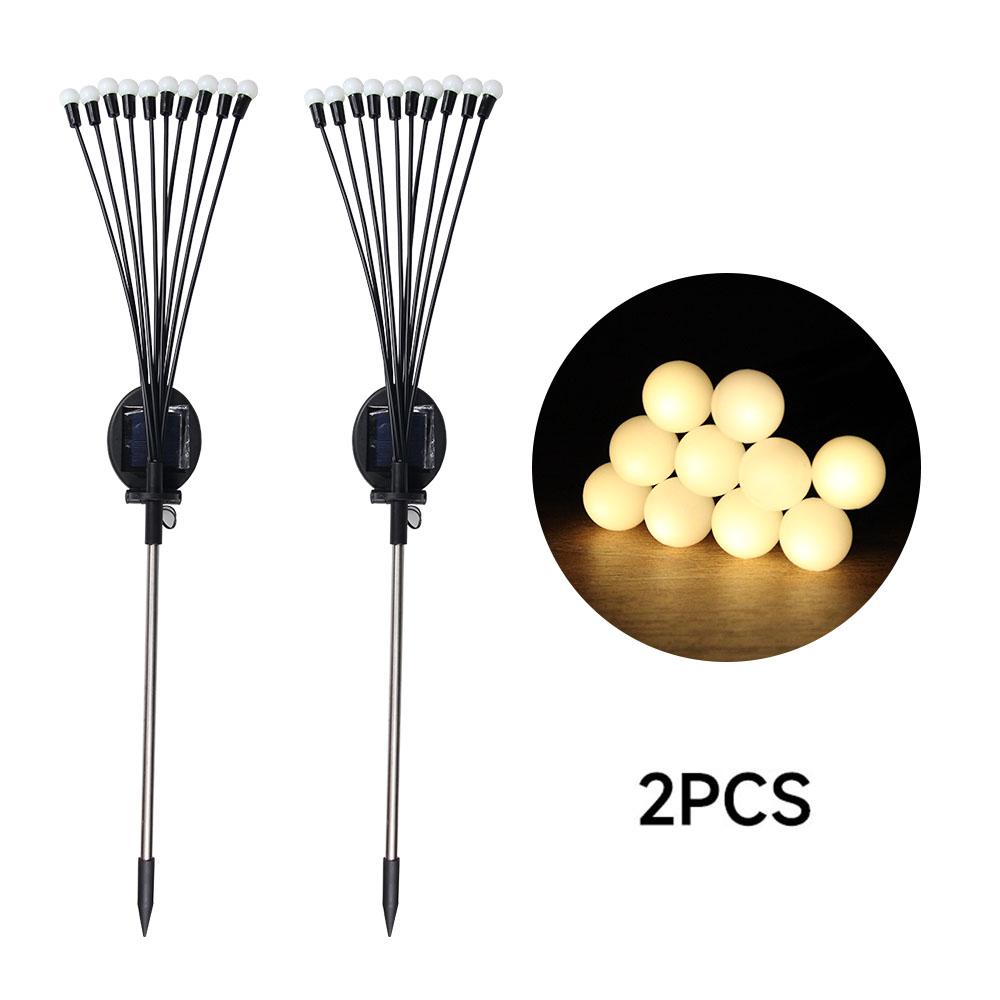 6/8/10 LED Solar Firefly Lights Garden Decoration Lights Outdoor Stake Lawn Lamp Vibrant Terrace Balcony Patio Pathway Decor