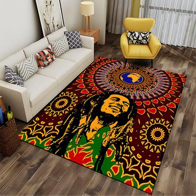 Reggae Art Pattern Carpet Suitable As a Non-slip Mat for the Living Room or Bedroom Sofa