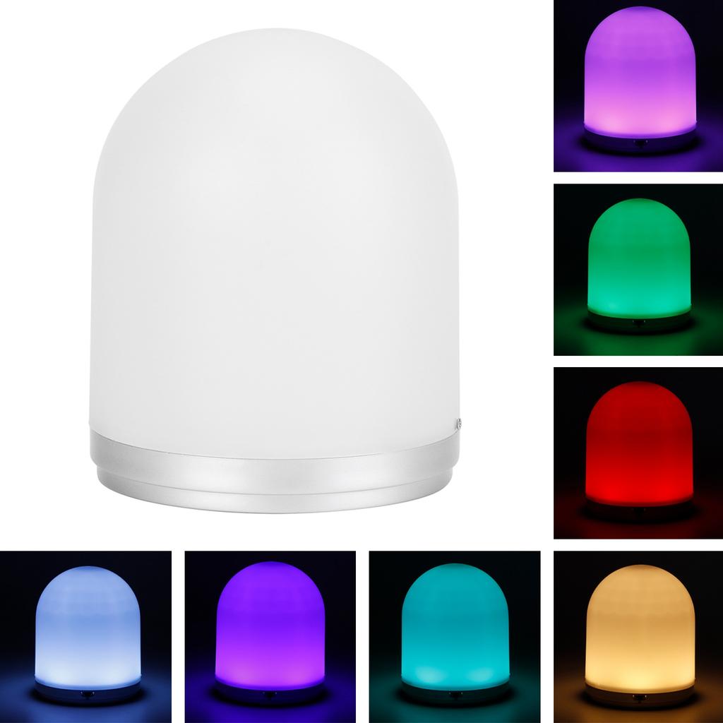 Night Light USB Rechargeable LED Remote Control Dimmable Bedside Portable Lamp RGB Color Change