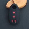 Silicone Car Key Cover Case for Nissan Note Qashqai J10 Altima Juke X-trail Tiida Almera Serena Elgrand Quest C26 NV200 MPV Key