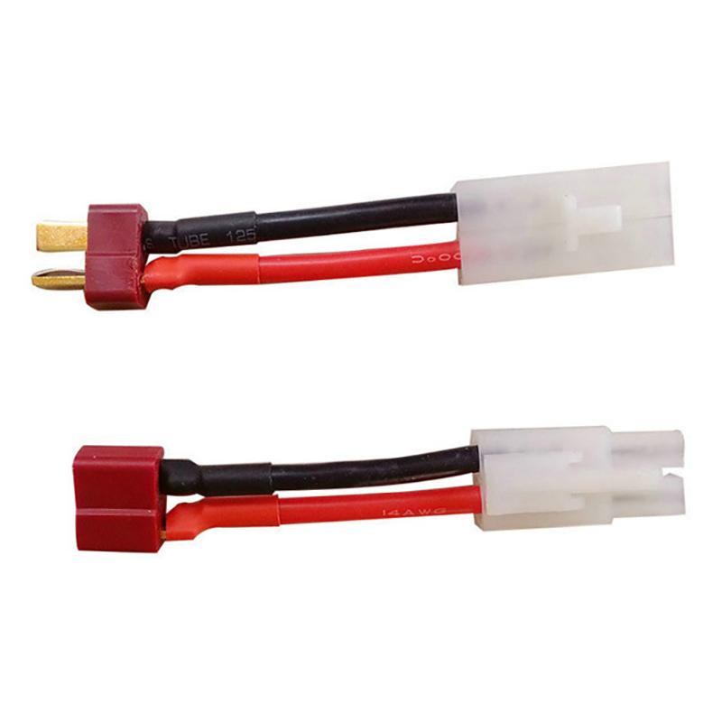 Adapter Female/Male Deans T Plug To Tamiya Connector Conversion Cable 16Awg For Rc Drone Car Boat Quadcopter Battery