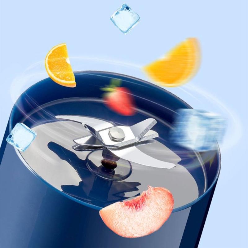 Portable Blenders for Shakes and Smoothies 500ml Travel Cup with 2 Lid USB Rechargeable Portable Juicer for Home Travel