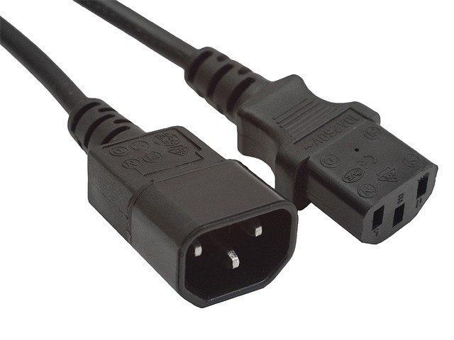 Cablexpert | PC-189-VDE | Power Extension Cable | Power IEC 60320 C14 | Power IEC 60320 C13 | 1.8 M | Black