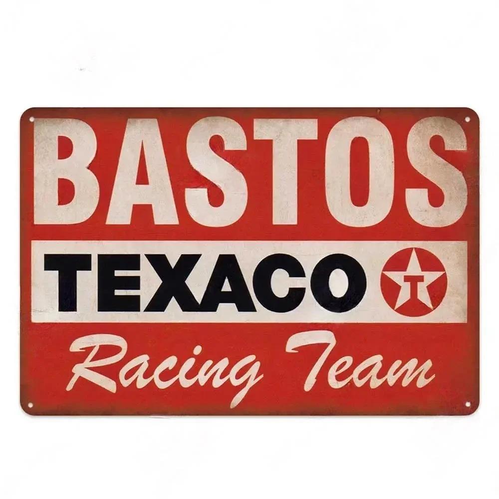 Vintage Racing Team Tin Sign Metal Signs Decorative Plaque For Garage Club Pub Bar Man Cave Farmhouse Decor Wall Decoration
