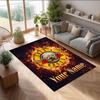 Guns N’ Roses Crystal Velvet Rug, Custom Name Text Personalized Non‑Slip Floor Mat for Home Decor Gift