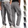 Summer New Retro Tooling Casual Sweatpants Men's Loose Straight Wide-leg Corduroy