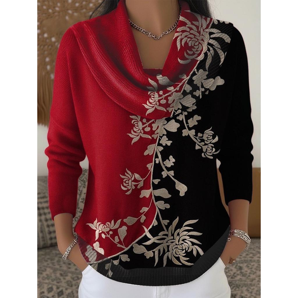 Damen Pullover Herbst Winter Mode Lässig Europäischer Amerikanischer Stil Warm Gemütlich Strick Oberteil
