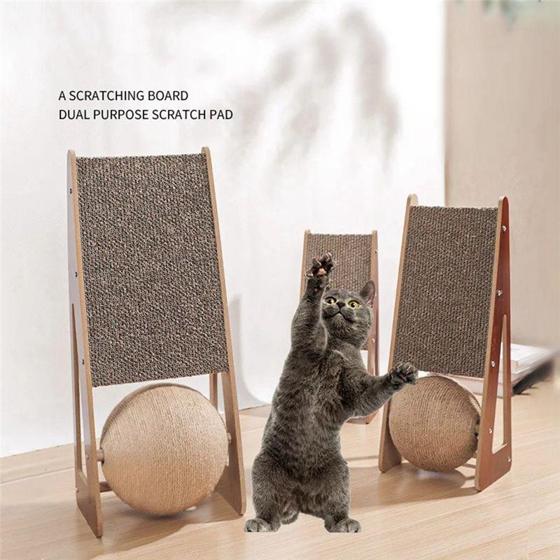 M-Modern-Cat Climbing Board Tripod Type Detachable 3 In 1 Scratching Post Grinding Claw Pet Supplies