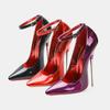 16cm New Women Pointed Shallow Ultra Thin Stiletto Pumps, Large Size Fashion Crossdress Shoes For Cosplay WZ-DZ16-600