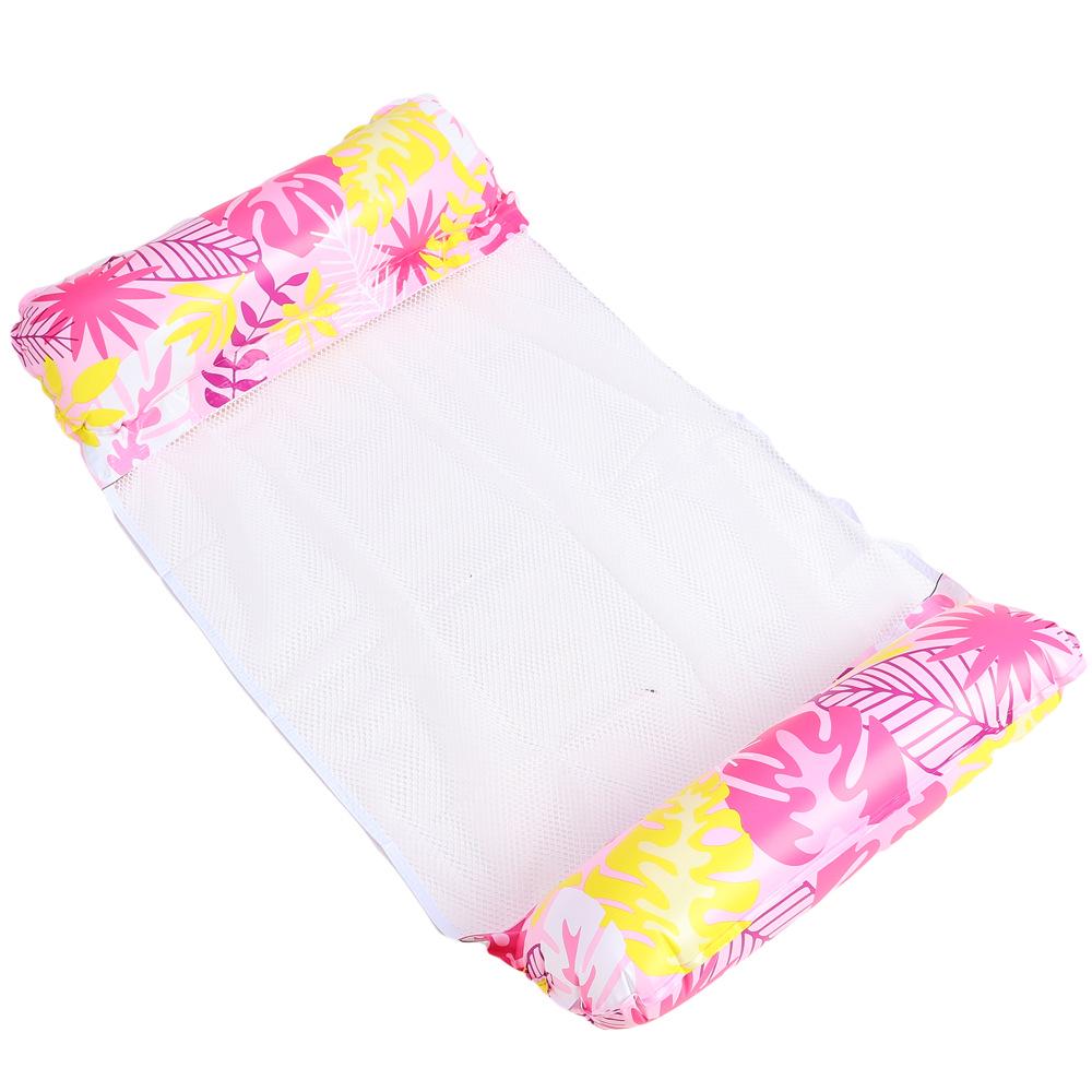 Inflatable Dual-Use Hammock Chair: Foldable Floating Lounge with Net and Backrest