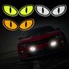 2pcs/Set Reflective Car Stickers - Improve Your Vehicle's Visibility and Safety with Devil Eye Stickers!