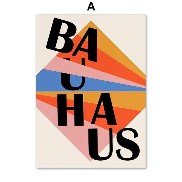 

Баухаус абстрактные цветные блоки формы настенная живопись на холсте плакаты на скандинавскую тему и принты настенные панно для гостиной домашний декор 21cm×30cm NoFrame