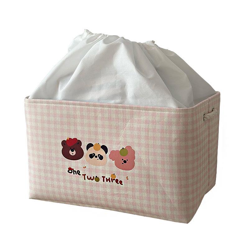Washable Canvas Storage Basket for Clothes and Toys