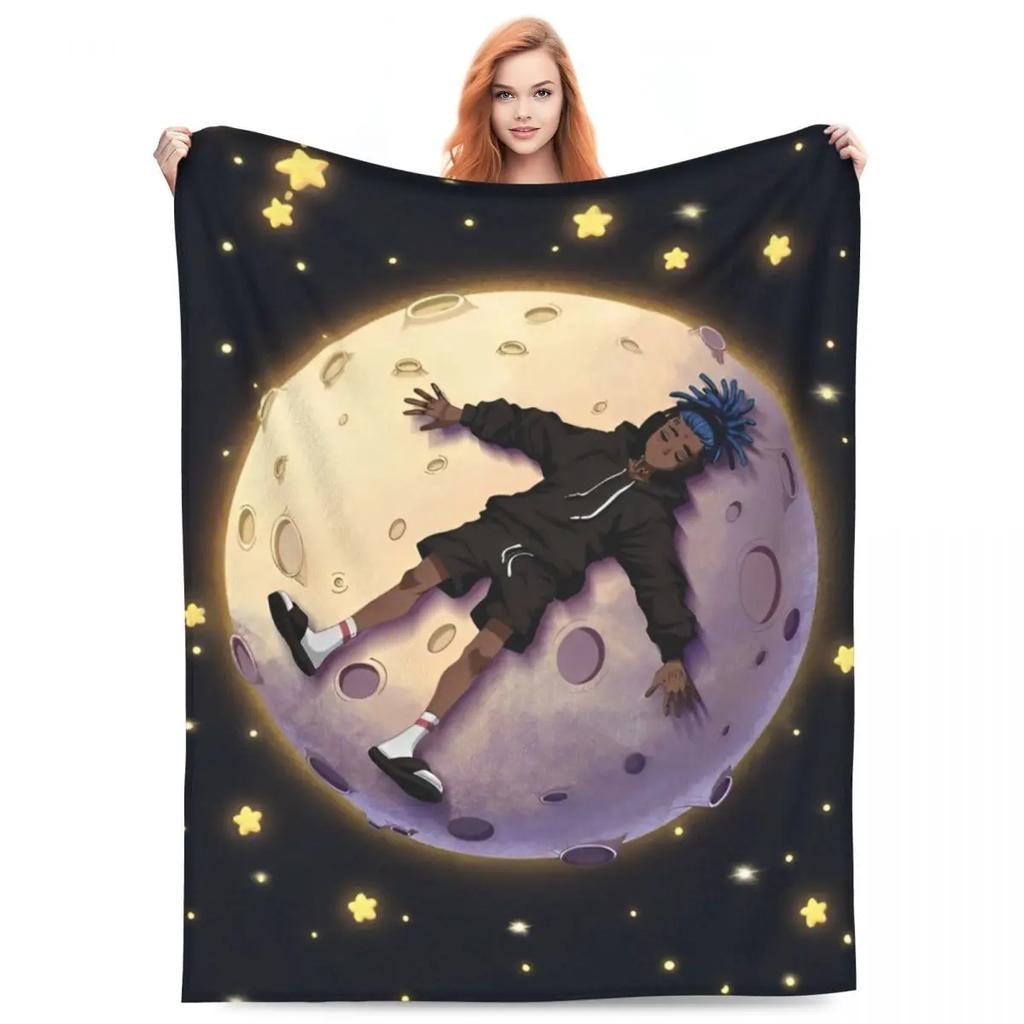 Juice Music Wrld Fuzzy Blankets The Party Never Ends  Funny Throw Blanket for Sofa Bedding Lounge 200x150cm