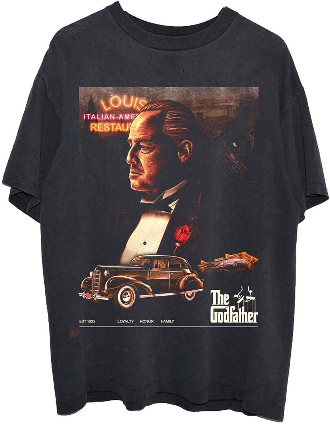 The Godfather T Shirt Sketch Louis Movie Logo New Official Mens Black XXXXXL чёрный