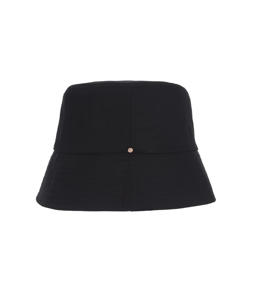 Bajal Rose Gold Rivet Bucket Hat Black