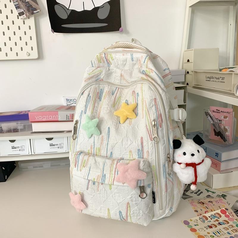 

TS JYL laptop bag,Student Backpack Fashion Versatile Backpack Commute Tutor Travel Leisure single package белый