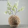Handmade Vase Creative Wooden Vase Home Decor Accessories Desktop Dried Flower Vases Ornament Crafts Decorative Vases Gift