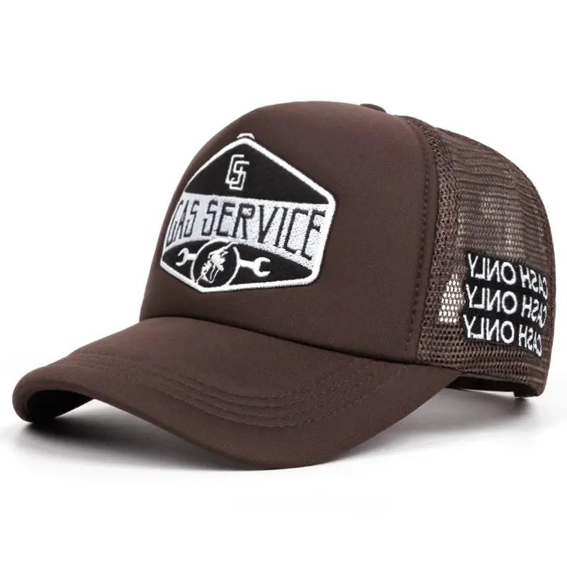 Čtyři roční období Síťovaná baseballová čepice Dámská Pánská Módní Ležérní Prodyšná Písmeno Ikona Unisex HipHop Trucker Čepice Venkovní Sportovní Táta Klobouk