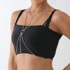 Sexy beach feng shui diamond bra chain clothing, street claw chain, nightclub chest body chain