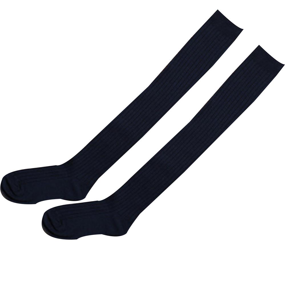 1 Pair Women Solid Over Knee High Socks Spring Autumn Winter Warm Knit Soft Thigh High Long Stockings 50cm