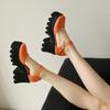 High-heeled Mary Jane  Shoes, New Square-headed Small Men, Increased Height, Small Leather Shoes, Muffin Soles, Thick Heels, Single Shoes, Women