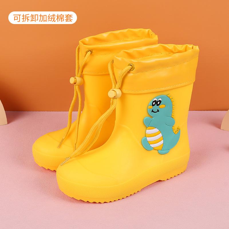 Girls' And Boys' Zippered Rain Boots For Summer Children - Waterproof PVC Anti-Slip Soles Rain Boots
