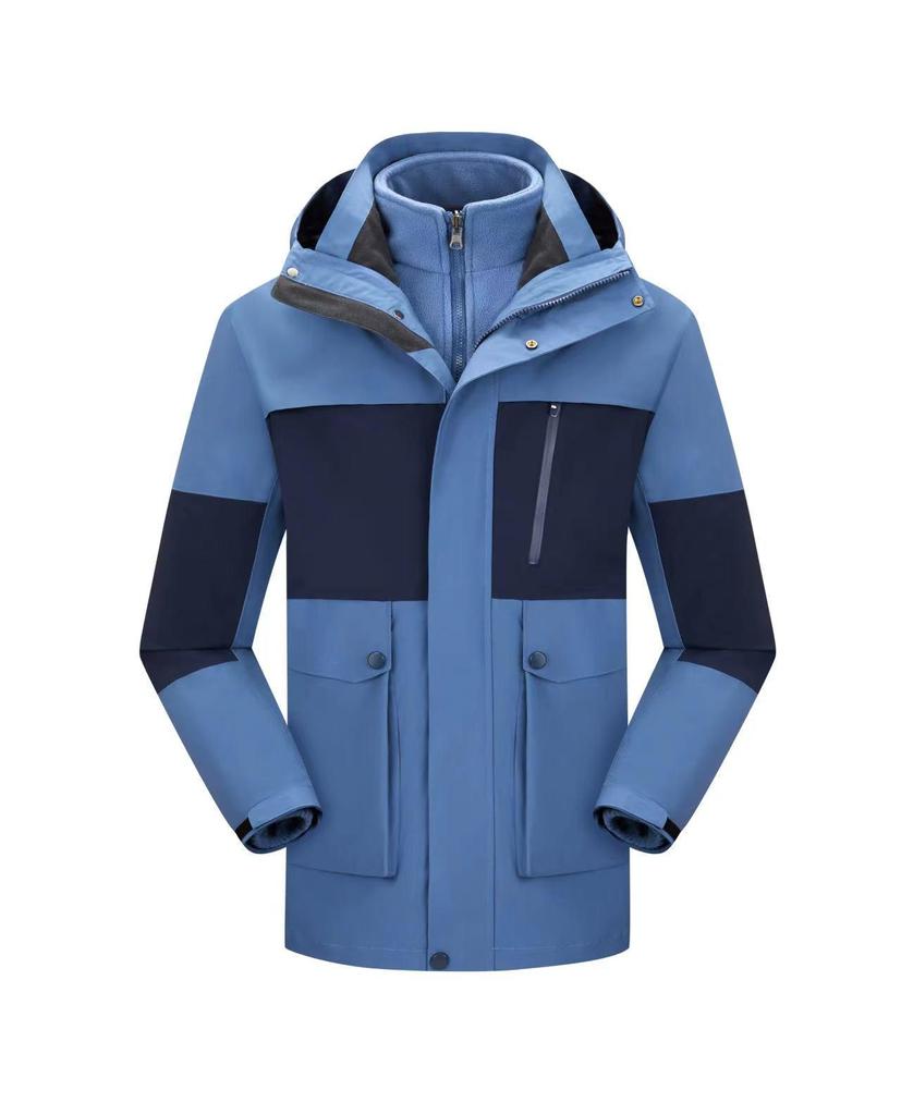 2025 Unisex Windproof & Waterproof 3-in-1 Outdoor Jacket with Detachable Liner
