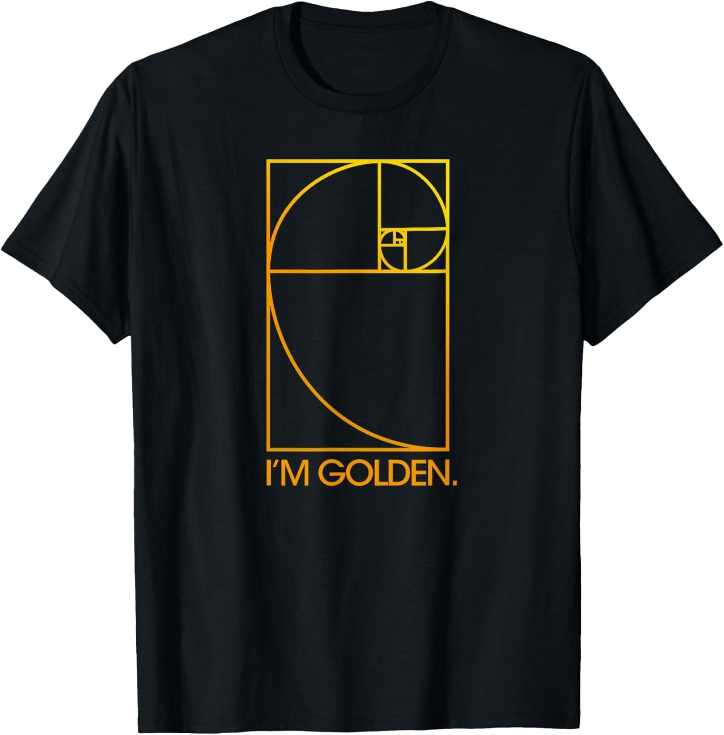 Funny Golden Ratio Shirt - Fibonacci Spiral T-Shirt S