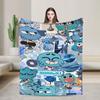 The Amazing World Of Gumball  Soft Warm Blanket  Camping Plush Throw Blanket Aesthetic Outdoor Flannel Bedspread Sofa Bed Cover