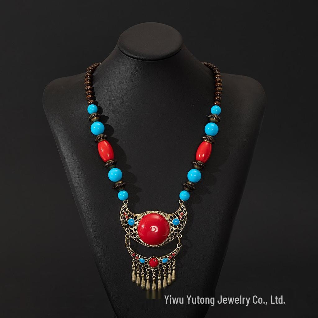 Böhmische Ethnische Tibetische Halskette & Stirnkette für Frauen