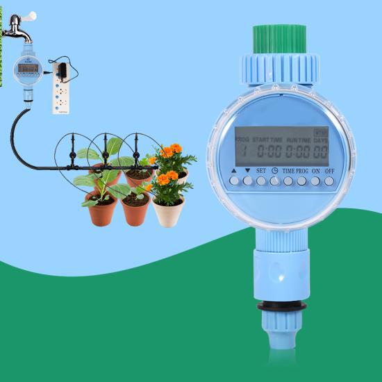 

1x AC Garden Автоматический водосберегающий контроллер орошения ЖК-дисплей Цифровой таймер полива США Штекер