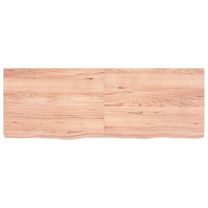 VidaXL Dessus de table marron clair 140x50x6 cm bois chêne traité 3156380