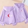 Hot-selling Basketball Star Print Kids Charming Clothes Zipper Style Hoodie Girls Boy 3-12 Years Leisure Fashion Sweatshirt Coat