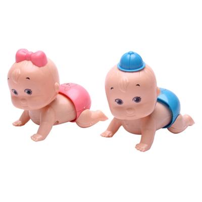 Lindo Windup gateando niño niña muñeca juguete regalo de cumpleaños para bebé niño niño
