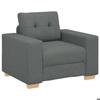VidaXL Armchair Dark Grey 60 Cm Fabric, Single Sofa, Comfort Sofa, TV Armchair, Sofa, Sofa Seat, Recliner Sofa, 4105059