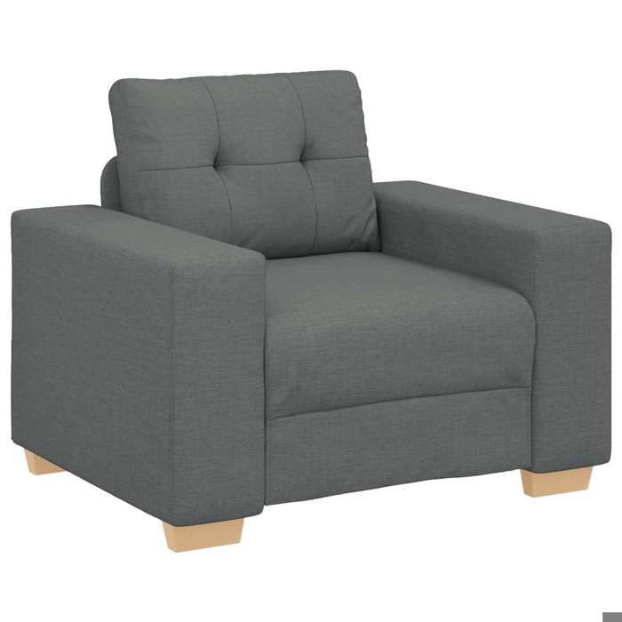 VidaXL Armchair Dark Grey 60 Cm Fabric, Single Sofa, Comfort Sofa, TV Armchair, Sofa, Sofa Seat, Recliner Sofa, 4105059