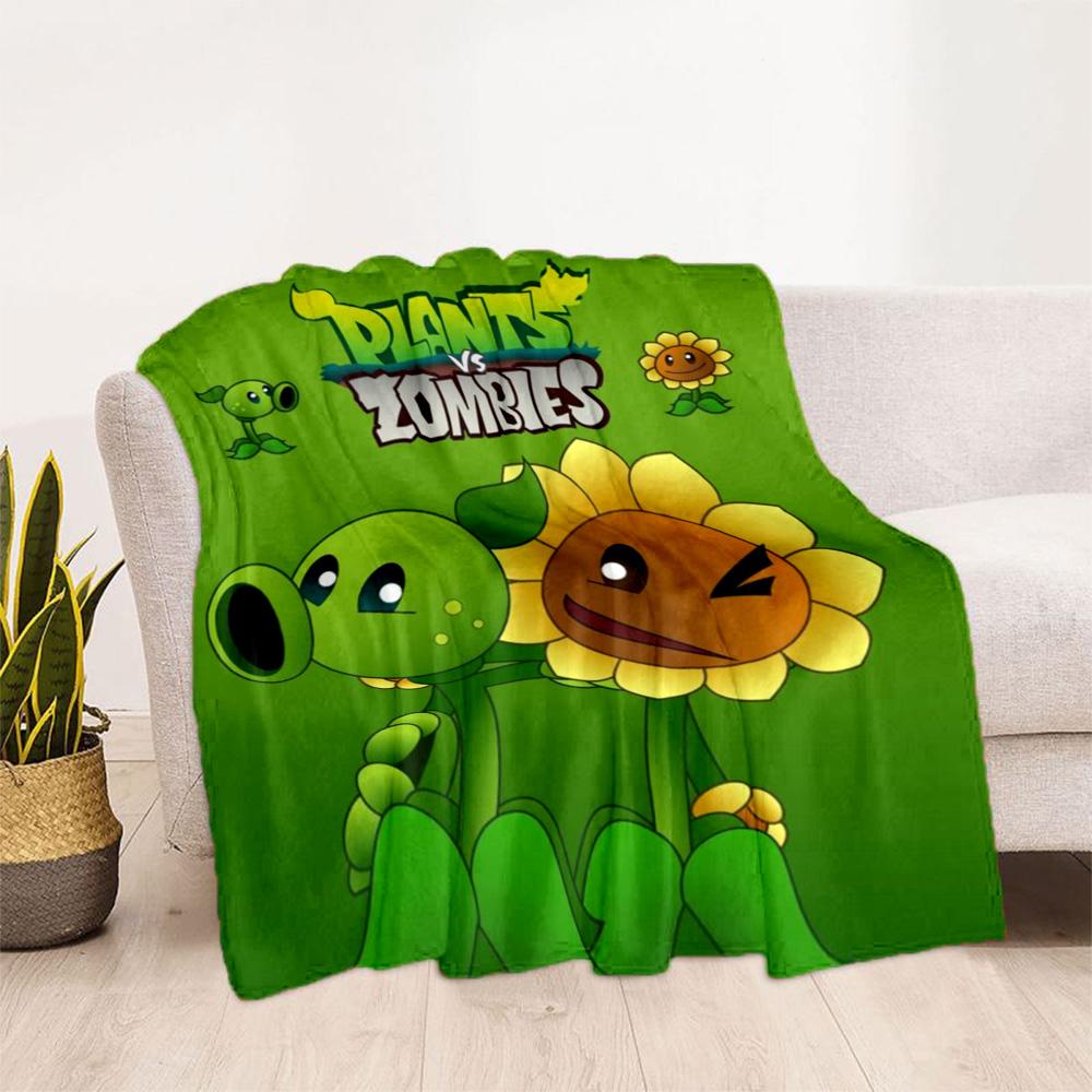 Plants vs. Zombies blankets Suitable for sofas, travel, living rooms also a good gift for friends and family Suitable for all seasons.