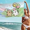Cute M-Maltese Bath Towel Microfiber Soft Water Absorbing Breathable For Girl Kids Decorative Cartoon Beach Towel