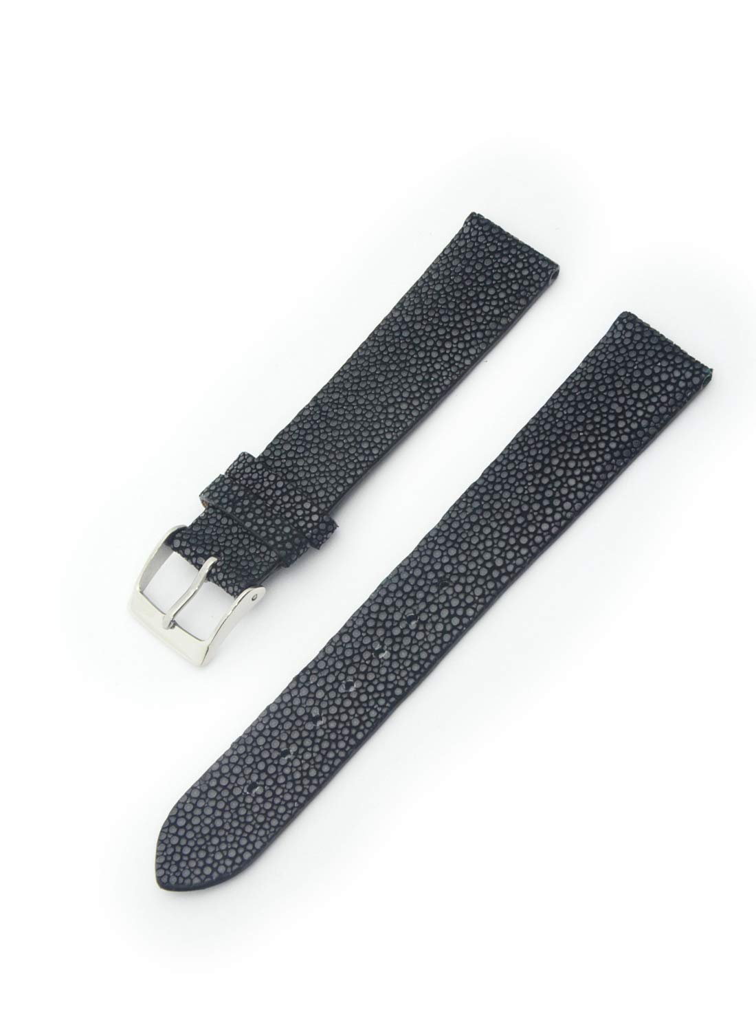 

CASSIS Stingray leather watch strap Waterproof back GALUCHAT CAOUTCHOUC 18mm Black Replacement tool included U0066G48019018 [Cassis] чёрный
