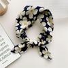 55cm Laies Headband Cotton Linen Square Scarf Women Korean College Girls Fashion Spring Autumn New Style Elegant Neck Scarves