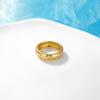 Elegant 925 Silver & Gold Pentagram Star Ring for Women