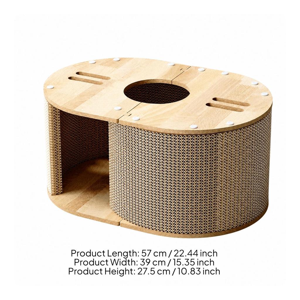 Cardboard Cat House Multi-Functional Corrugated Paper Indoor for Cats