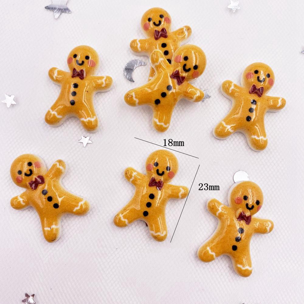 20pcs Resin Colorful Christmas Combination Flatback Cabochon Stone Figurines Christmas Embellishments DIY Scrapbook Craft